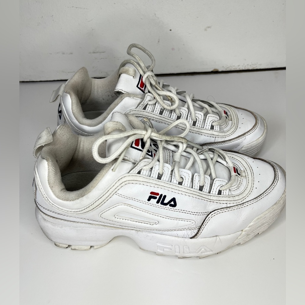 Fila Women's Disruptor II Sneaker Shoes US, White / lightly used size 10 - Picture 6 of 10